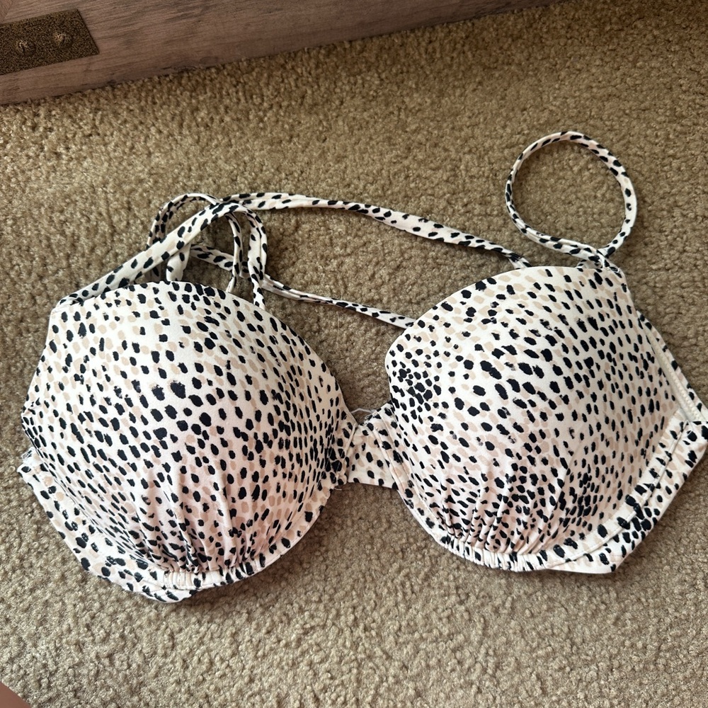 Spotted push up bikini